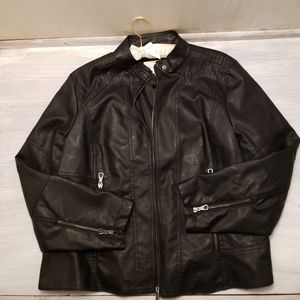 Vince Camuto Black Moto Jacket